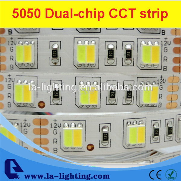 5050 デュアル チップ cct調整可能led ストリップ 5050 led ストリップ-問屋・仕入れ・卸・卸売り