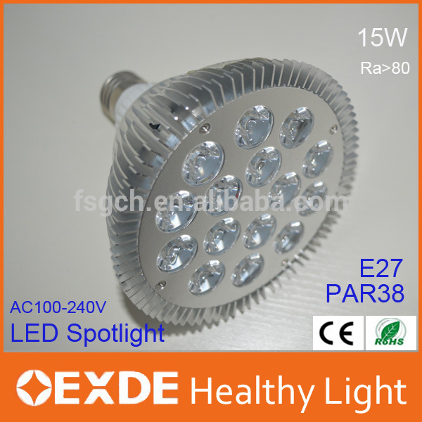ホット販売ce rohs led ライト 15 ワット par38 e27 ac85-265v led par スポットライト-スポットライト問屋・仕入れ・卸・卸売り