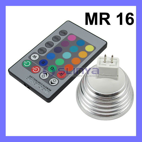 mr163wカラーledrgbリモートコントロールスポット電球の色の変化光-スポットライト問屋・仕入れ・卸・卸売り