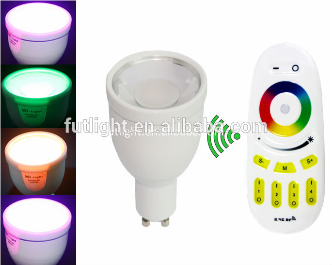高パワーメータと。 wifiの光光gu10led電球電球4wcct/rgbwled電球miスマートな電球。 光wifiの光電球-スポットライト問屋・仕入れ・卸・卸売り