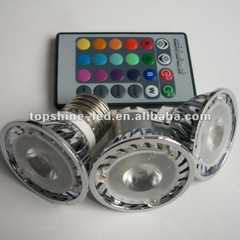 50000hスポットライト2年のRGB MR16 LEDの3W RGB-LEDのスポットライト問屋・仕入れ・卸・卸売り