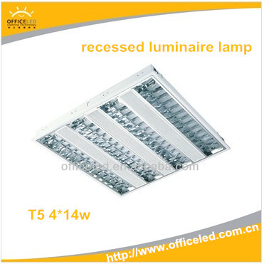 t53x14w蛍光オフィスの天井灯ledランプフィクスオフィス照明credict保険の販売高品質の製品工場-グリルライト問屋・仕入れ・卸・卸売り