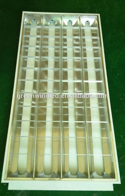 単管t8ぶら下がっ4*18w4*20wグリルに埋め込み蛍光フィクスチャ-グリルライト問屋・仕入れ・卸・卸売り