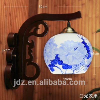 ウォール ランプ夜ライト磁器中国風の景徳鎮セラミックベッドルーム コーヒー バーレストランキッチンライト-ウォールランプ問屋・仕入れ・卸・卸売り
