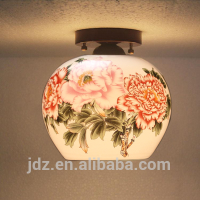 アンティークledシーリングライト美しいシャンデリア景徳鎮卵sehll磁器ダイニング寝室ホテル中国天井ランプ-問屋・仕入れ・卸・卸売り