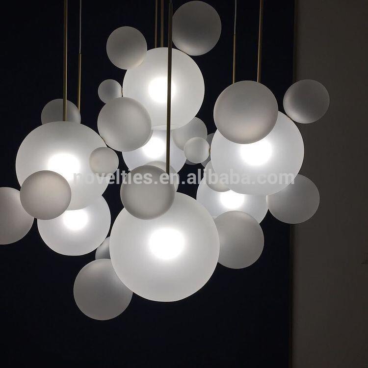 素敵なガラスのペンダントライトバブル透明led用のホーム装飾的な-シャンデリア、ペンダントライト問屋・仕入れ・卸・卸売り