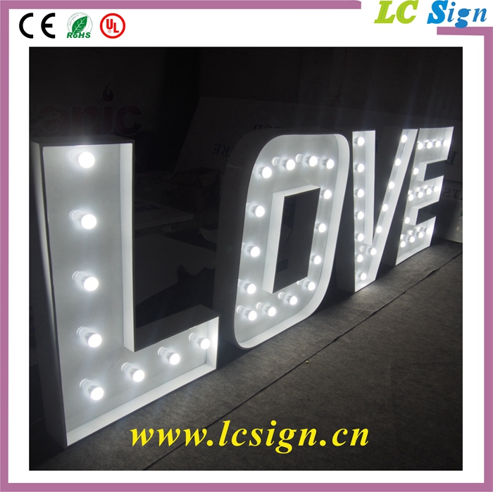 ライトアップのラブレターヴィンテージ結婚式のマーキーlights/ledライトマーキー-パーティー、祭り用照明問屋・仕入れ・卸・卸売り