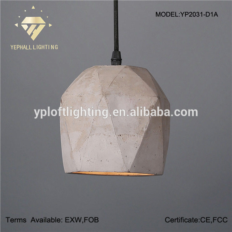 ヴィンテージ工業用ロフトconcretペンダントランプペンダントライトペンダントライト照明1yp1003a-d1e26/e27-シャンデリア、ペンダントライト問屋・仕入れ・卸・卸売り