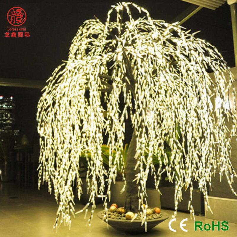 Ce/rohs低電圧ledロープクリスマスのための柳の木の光-パーティー、祭り用照明問屋・仕入れ・卸・卸売り