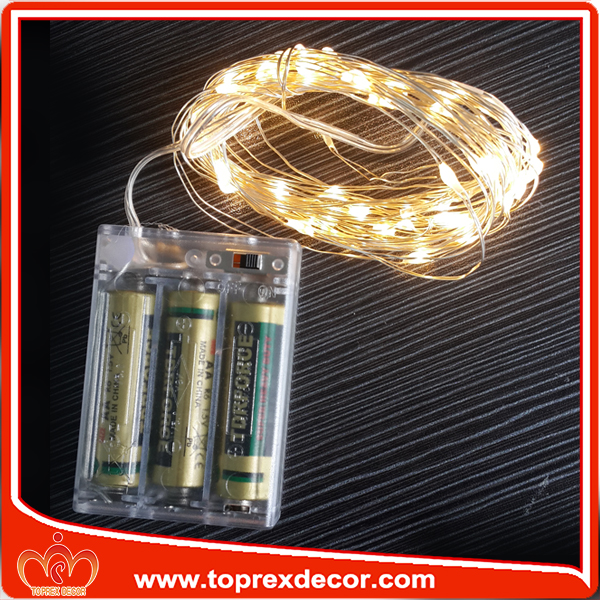 1x3m30のledバッテリーはミニledの銅線の文字豆電球-パーティー、祭り用照明問屋・仕入れ・卸・卸売り