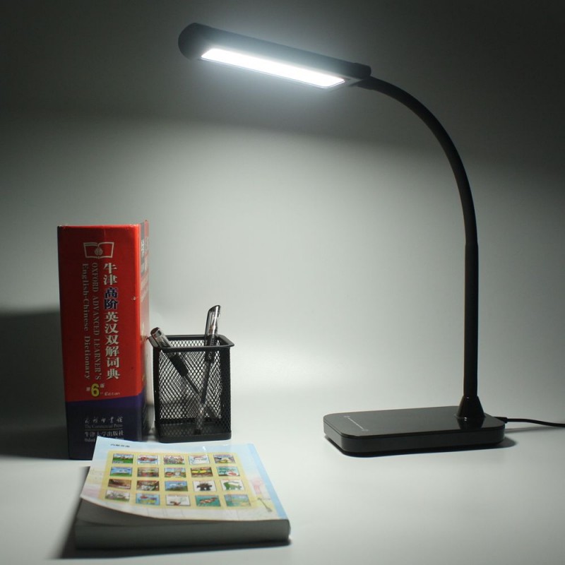 フレキシブルグースネック黒6wsankeホテルのベッド横に充電式ledの読書灯mfga付きタッチ調光器、 スタディテーブルランプ-テーブルランプ、読書灯問屋・仕入れ・卸・卸売り