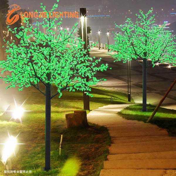 人工的な主導緑led桜の木のライト用の照明プロジェクト-パーティー、祭り用照明問屋・仕入れ・卸・卸売り
