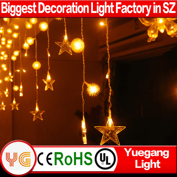 ledスターライト110v204スターledrgbledストリングライトクリスマスの飾り-パーティー、祭り用照明問屋・仕入れ・卸・卸売り