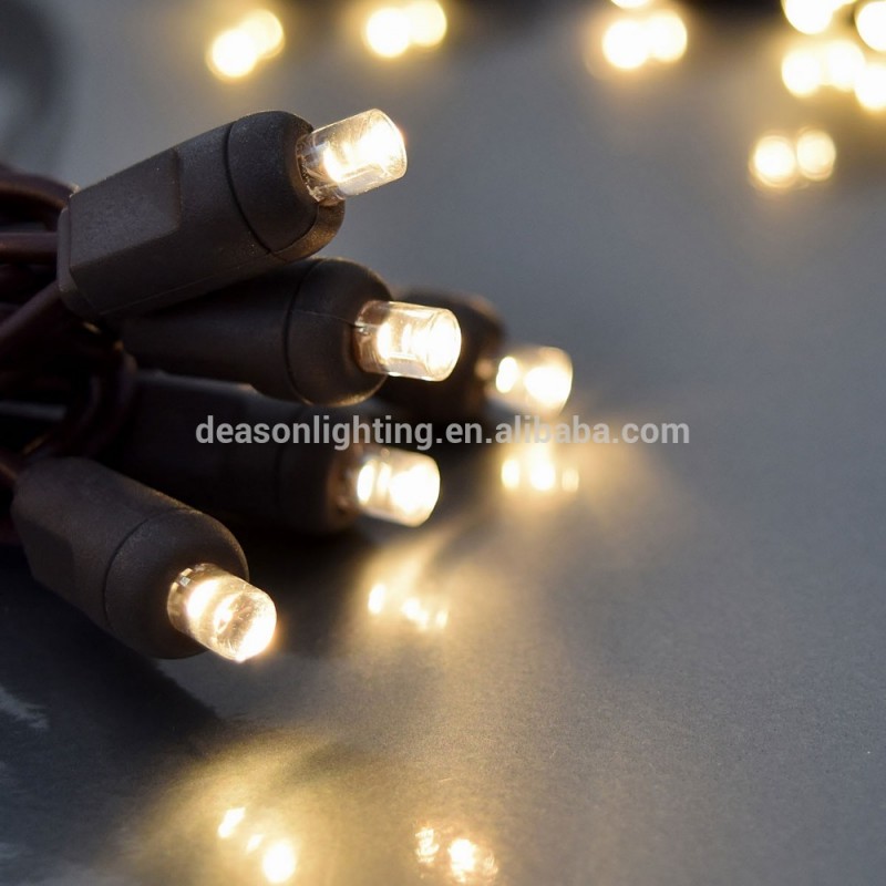 Led クリスマス ライト ストリング 100暖かい白広角( 5 ミリメートル凹) ライト ブラウン ワイヤー-問屋・仕入れ・卸・卸売り