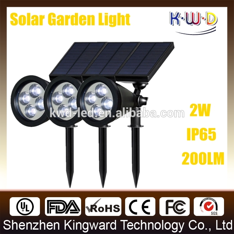 スーパー明るいled屋外2ワット200lmソーラーledスポットライトガーデンでセンサー-LEDの庭はつく問屋・仕入れ・卸・卸売り