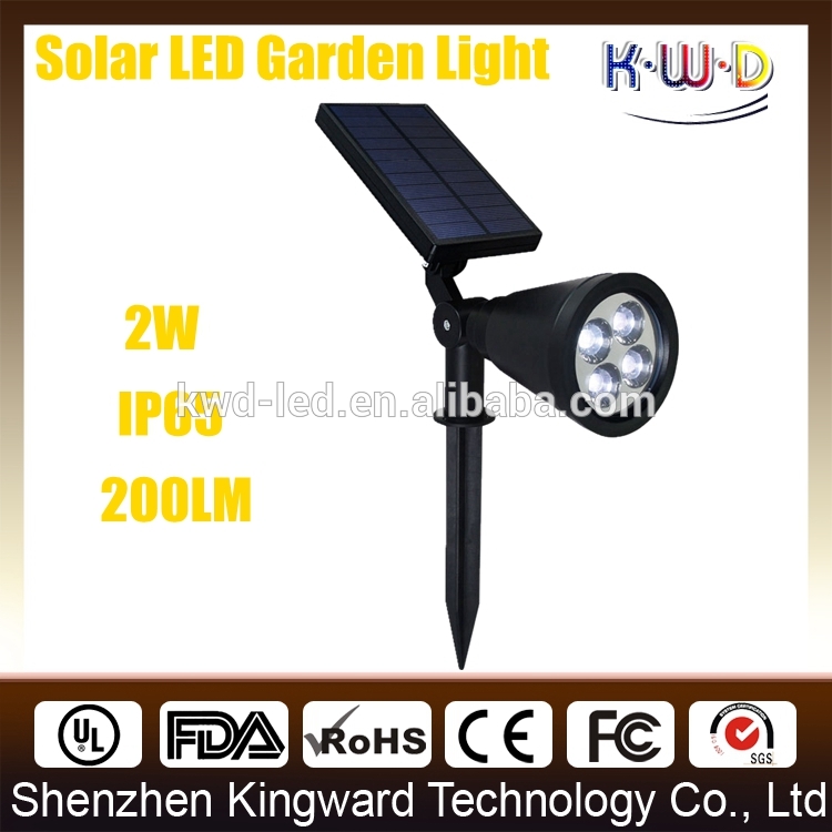 スーパー明るいled屋外2ワット200lmソーラーガーデン照明ポールライト付きセンサー-LEDの庭はつく問屋・仕入れ・卸・卸売り