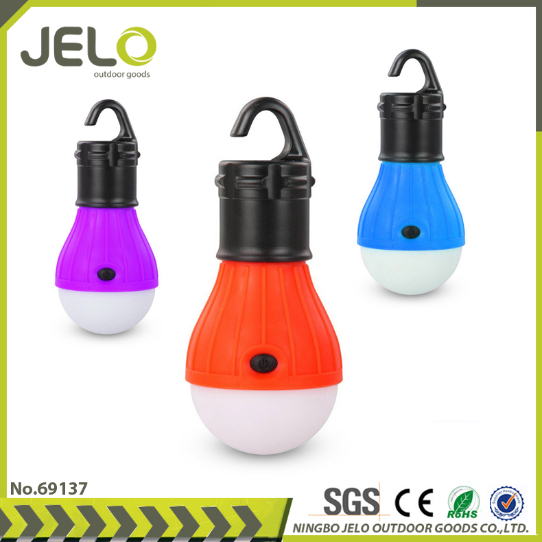 スーパー明るい3xF8LED電球キャンプランタンorbぶら下げテントランプ-キャンプ用ライト問屋・仕入れ・卸・卸売り