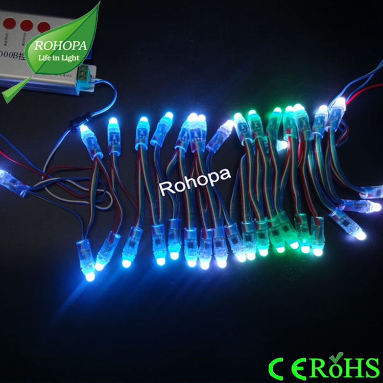 5ボルト0.3ワット12ミリメートル1908ic (でdmx機能) rgb ledピクセルライトip68防水-広告はつく問屋・仕入れ・卸・卸売り