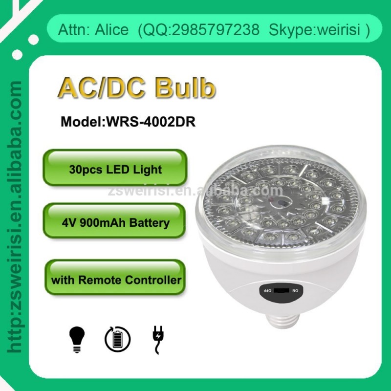 30led再充電可能な緊急ポータブルac・dcリモートコントローラーと電球( wrs- 4002dr)-柱はつく問屋・仕入れ・卸・卸売り