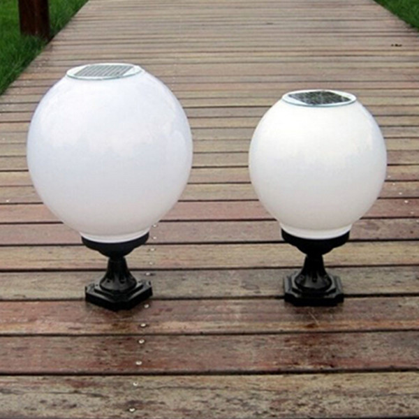 実用的なledボールライト太陽柱使用のための屋外のゲート-柱はつく問屋・仕入れ・卸・卸売り