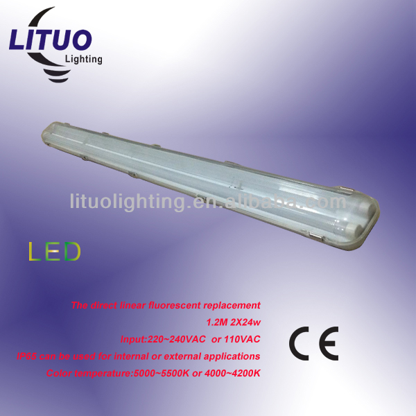 バルカンＬＥＤ2x24wip651.2メートル腐食プルーフ商用光、 2x24wt8led商用光-トンネルはつく問屋・仕入れ・卸・卸売り