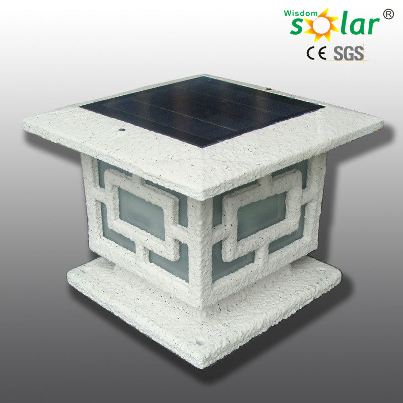 白い石技術ソーラーボラードライト装飾ソーラー柱ライト-柱はつく問屋・仕入れ・卸・卸売り