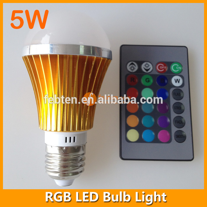 rgbled電球色の変化ランプe27b225wrgbリモコンで調光可能な-LEDの球根ライト問屋・仕入れ・卸・卸売り