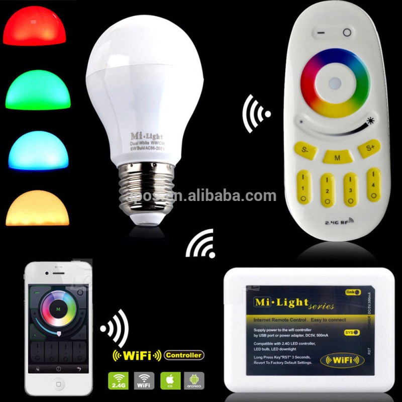 Androdiosシステムスマートリモコンrgbled電球ライト色が変化する調光rgbwe276w/wwifiのled電球-LEDの球根ライト問屋・仕入れ・卸・卸売り