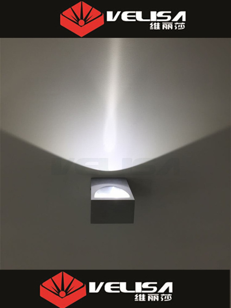 VL1006 led クリー 6 ワット壁led ライト屋内ブラック ホワイト シルバー現代で ce ロッシュ saa証明書-ウォールランプ問屋・仕入れ・卸・卸売り