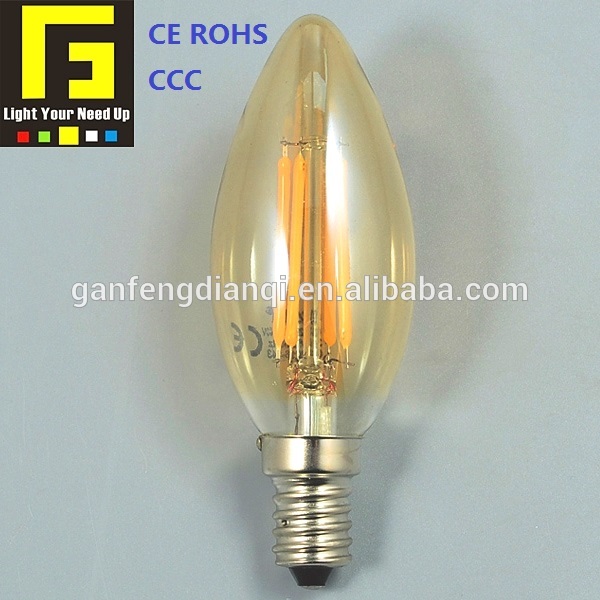 E14フィラメントled電球でゴールドgalss材料-ハロゲン電球問屋・仕入れ・卸・卸売り