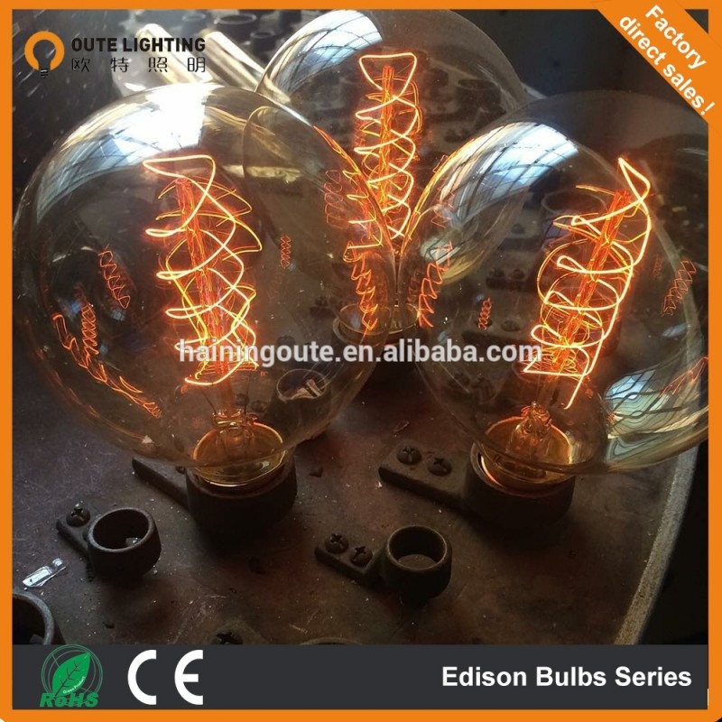 装飾的なアンティーク40we27220vグローバルエジソン電球g80/g95/g125、 エジソンランプ-白熱電球問屋・仕入れ・卸・卸売り
