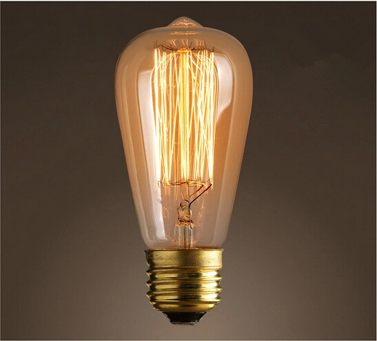 ヴィンテージエジソン電球e2760w黄色の光-ハロゲン電球問屋・仕入れ・卸・卸売り