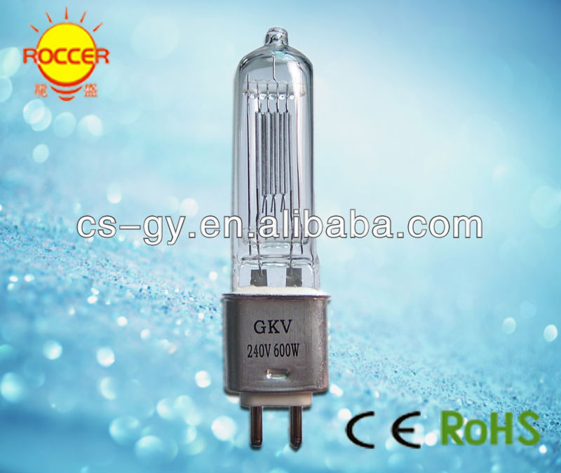 スポット石英ランプgkv 64716 230ボルト600ワットg9.5ベース3100色温度ハロゲンランプ-ハロゲン電球問屋・仕入れ・卸・卸売り