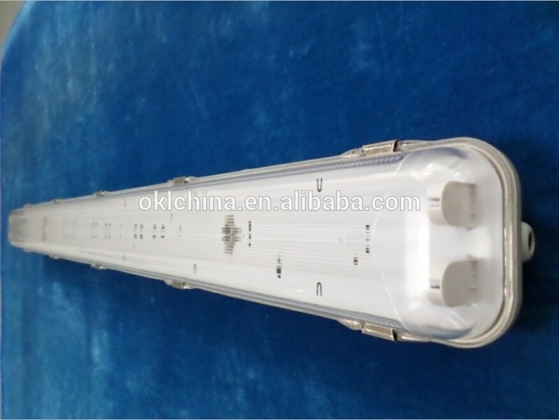 T8照明器具2*18w4'tri- プルーフ照明器具、 防水、 蒸気タイト、 led照明器具-省エネ蛍光灯問屋・仕入れ・卸・卸売り