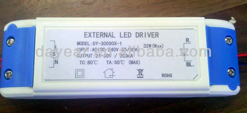 ハイパワーledドライバ900ma32ワット管用パネルled照明/電源-変圧器問屋・仕入れ・卸・卸売り