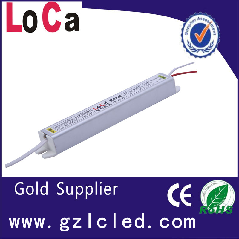 広州工場ce rohs指令が承認18ワット12ボルト1.5a ledドライバ用led照明ボックス-変圧器問屋・仕入れ・卸・卸売り