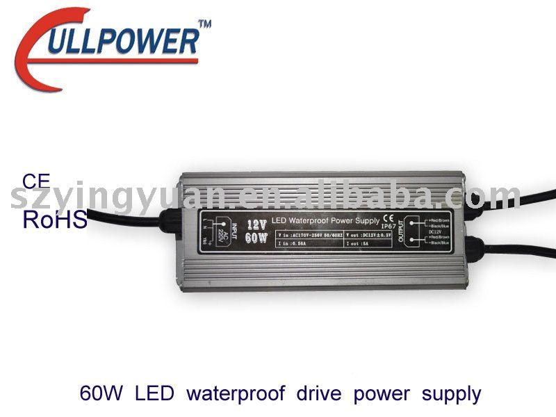LEDのLEDライトのための防水電源12V60W-変圧器問屋・仕入れ・卸・卸売り