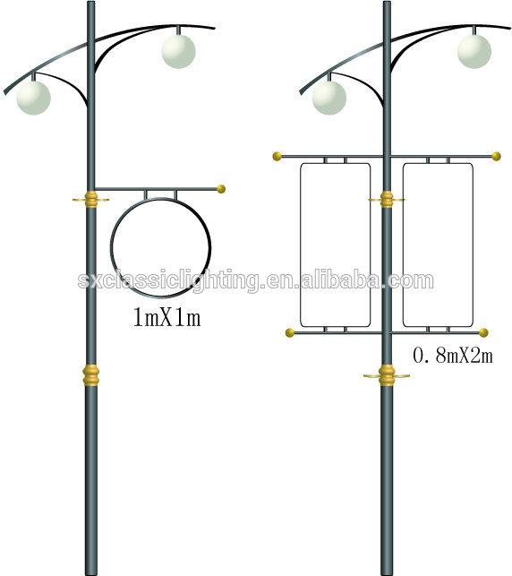 4メートル鋼ポール照明レイヤーポールグラスファイバーランプ-照明用ポール問屋・仕入れ・卸・卸売り