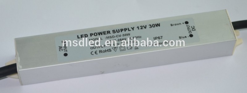 防水led電源定電圧ledドライバ220v12v24v30wled電源-変圧器問屋・仕入れ・卸・卸売り