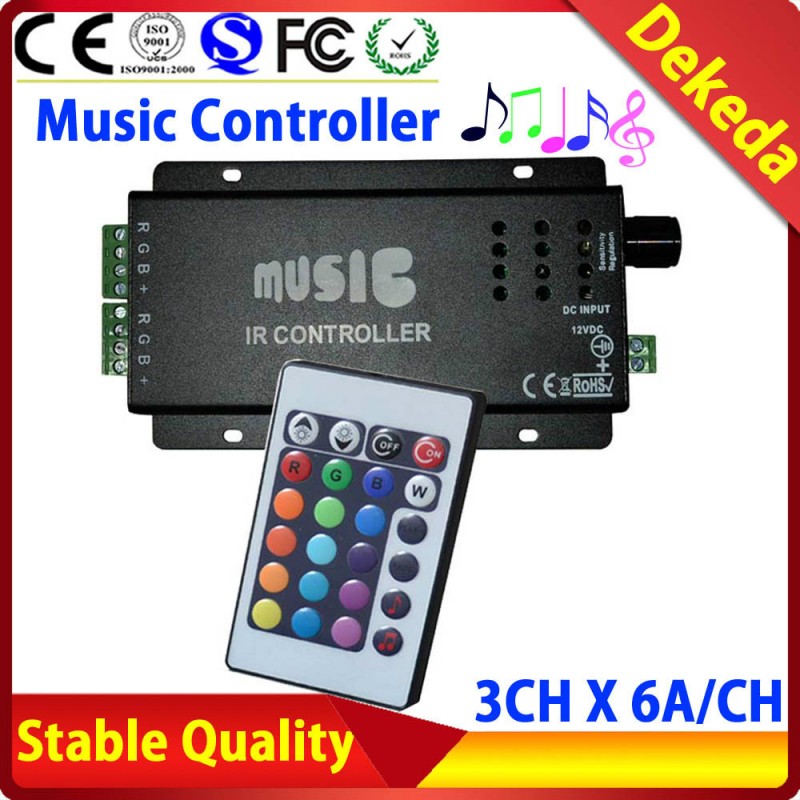 Irled音楽コントローラーdc12-24v音に敏感なコントローラledrgb-調光器問屋・仕入れ・卸・卸売り