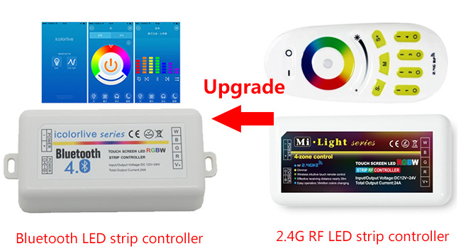新しいフレックスledストリップrgb bluetooth ledコントローラ用iosアンドロイドiphone-調光器問屋・仕入れ・卸・卸売り