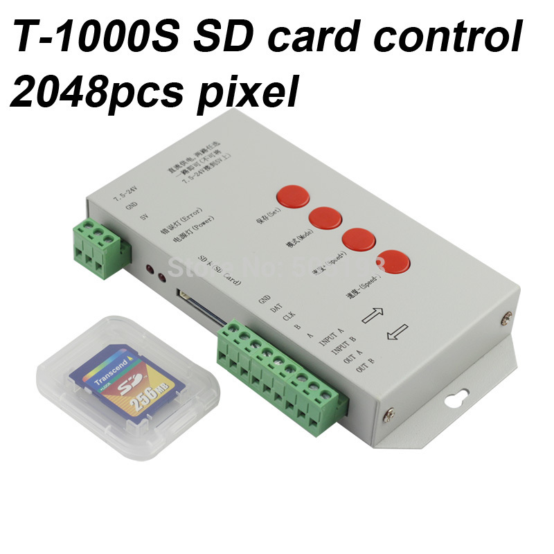 Tm1804/lpd6803/dmx512/ws2811 dc5-24v rgbピクセルコントローラ用ピクセルledライト、max制御2048ピースic + 2015バージョンソフトウェア-調光器問屋・仕入れ・卸・卸売り