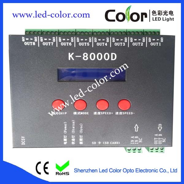 Sk6812 ucs2912 dmx512 tm1803 ic ピクセル led コントローラ K8000D-調光器問屋・仕入れ・卸・卸売り