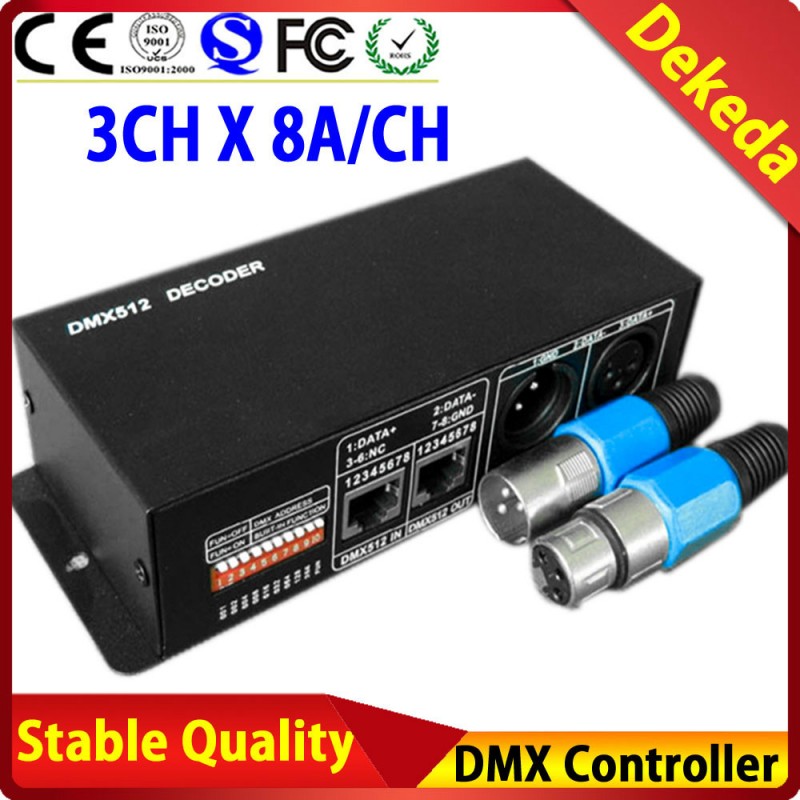 Dc12-24v5123チャネルusbledコントローラdmxrgbledコントローラ-調光器問屋・仕入れ・卸・卸売り