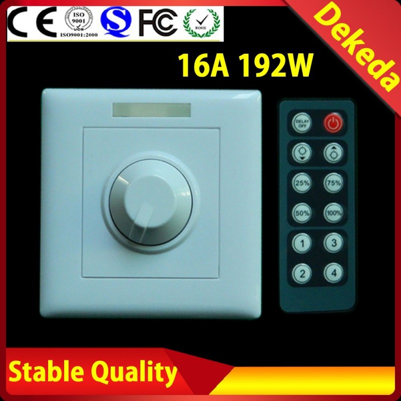 ホット16a192wpwm調光器led調光器ledストリップir12v-24v-調光器問屋・仕入れ・卸・卸売り