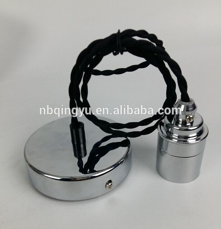 タイプの電気器具シーリングライトホルダーでテキスタイルワイヤーと天井ローズセラミックランプソケット-ランプホルダー、ベース問屋・仕入れ・卸・卸売り