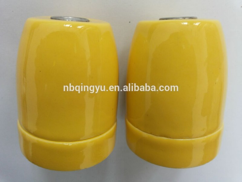 中国製造ネジ黄色磁器の装飾のためのエジソン電球ランプホルダー-ランプホルダー、ベース問屋・仕入れ・卸・卸売り