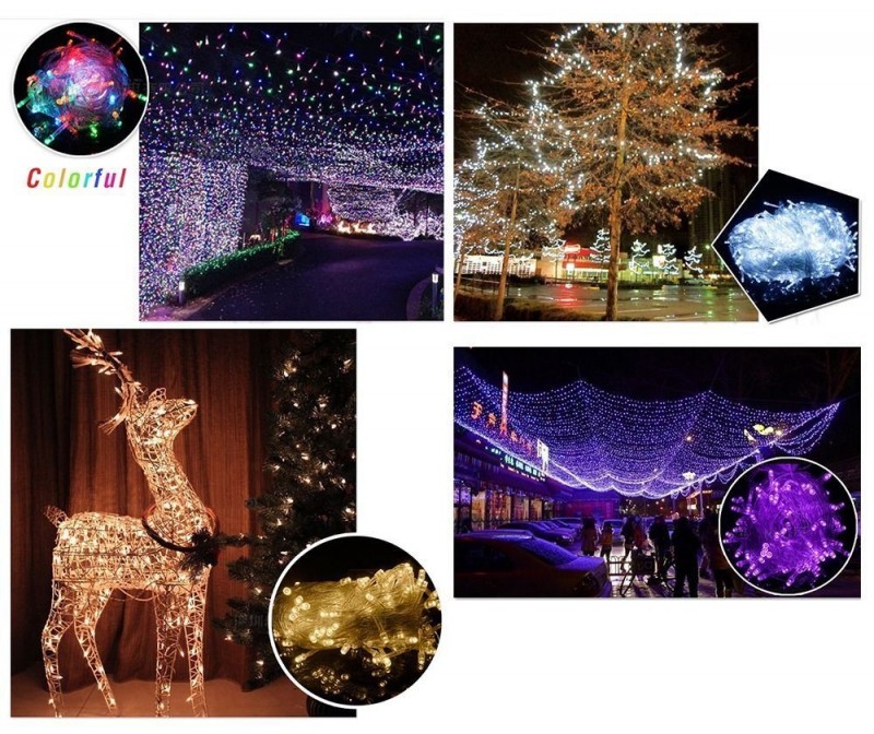10メートル100ledクリスマス文字列の光の庭の妖精パーティー防水インテリアランプ-調光器問屋・仕入れ・卸・卸売り