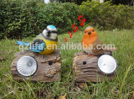 太陽polyresinの鳥のモーションセンサーのサウンド-芝生用ランプ問屋・仕入れ・卸・卸売り
