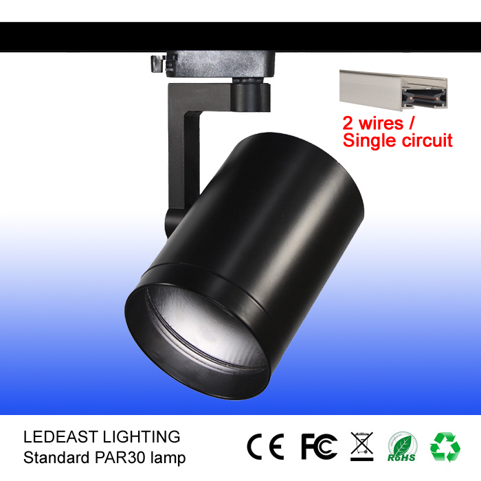 深センで行われたワイヤー2e27トラックライトledランプホルダーのための器具par30ライトアルミリードレールスポットライト天井マウントされている-ランプホルダー、ベース問屋・仕入れ・卸・卸売り